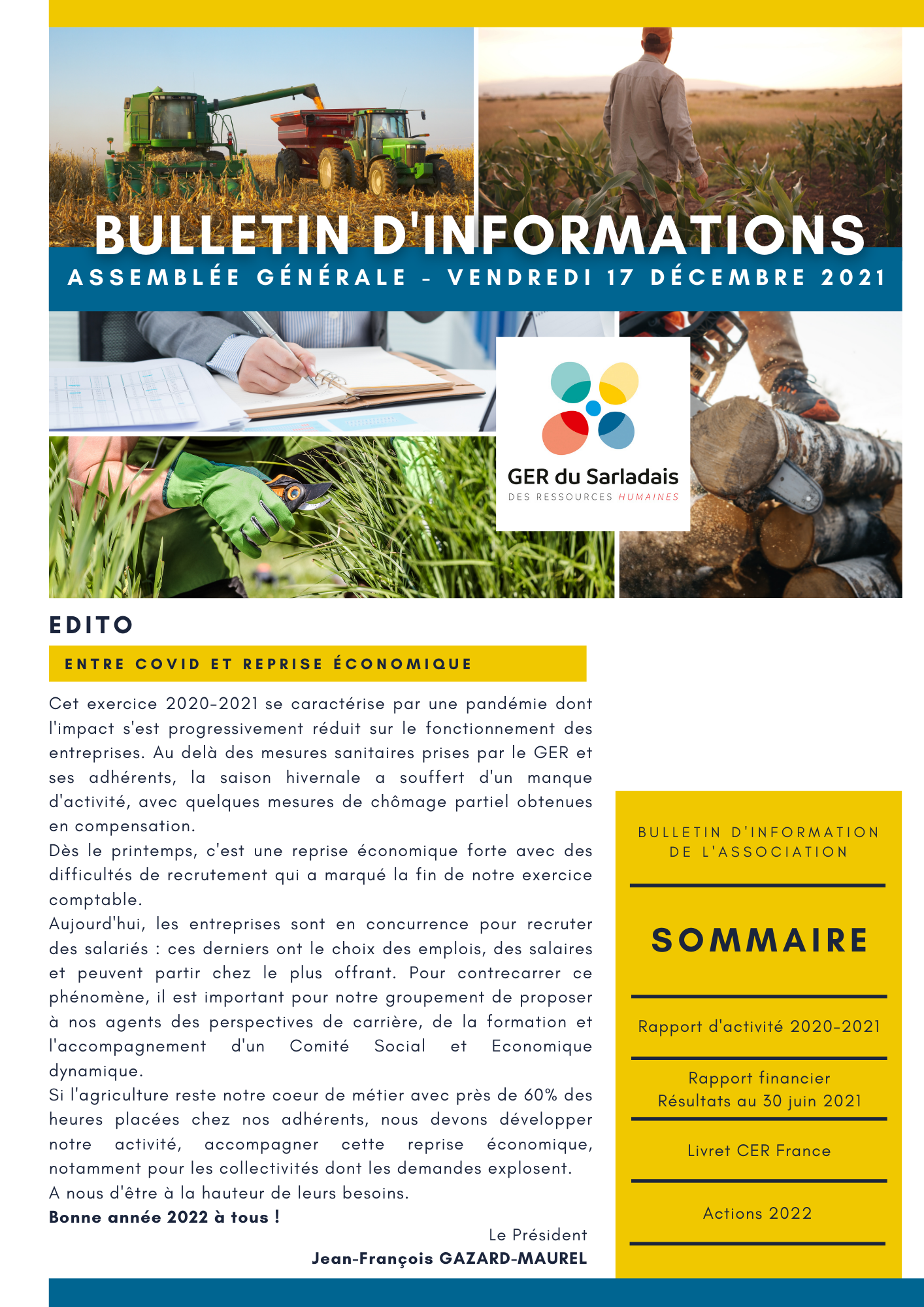 Bulletin d'info Décembre 2020